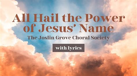 All Hail The Power Of Jesus Name Traditional Hymn With Lyrics YouTube