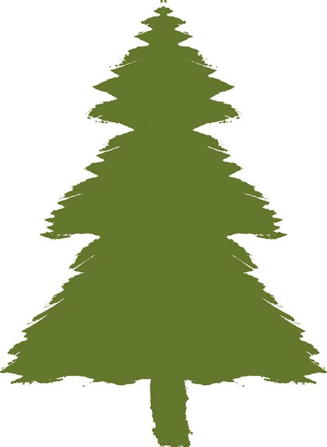 Flat Illustration Of Green Christmas Tree 25044961 Vector Art At Vecteezy