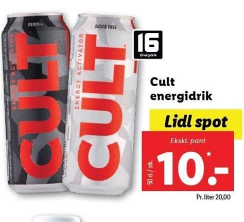 Cult Energidrik Tilbud Hos Lidl