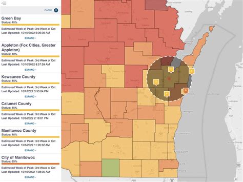 Fall foliage for Northeast Wisconsin: Peak times in sight