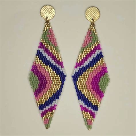 Pin By Sonia On Prendas Beaded Earrings Patterns Bead Weaving