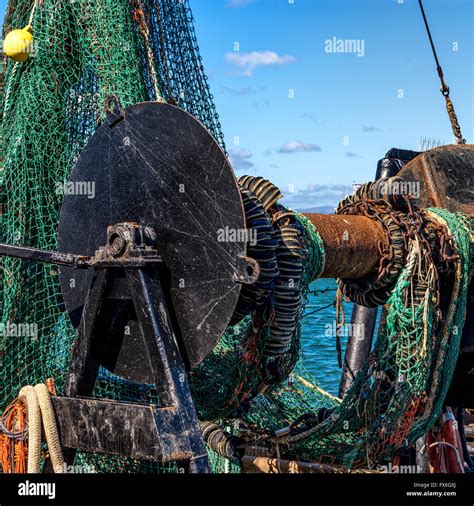 Fishing Boat Equipment Stock Photo - Alamy