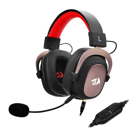 Redragon Zeus 2 All In One 71 Surround Gaming Headset Black 53mm Drivers Detachable Mic