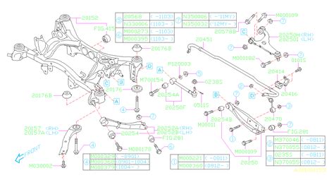 20058FL000 Subaru Bolt Flange 14X163 Suspension REAR Brakes