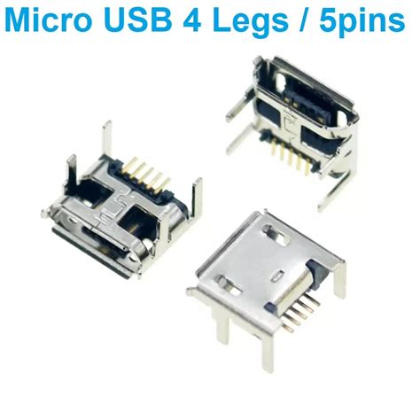 Micro Usb 5pin Smd Connector 4 Legs Uge Electronics Egypt