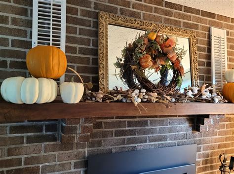 Fall Fireplace Mantel • Farmhouse Magic Blog