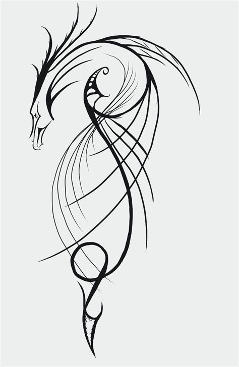 Dragon Tattoo Drawing Tatoo Art Tattoo Drawings Tribal Dragon