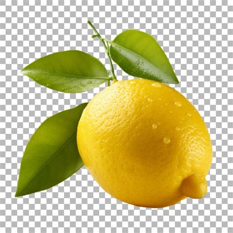 Premium PSD Lemon On Transparent Background