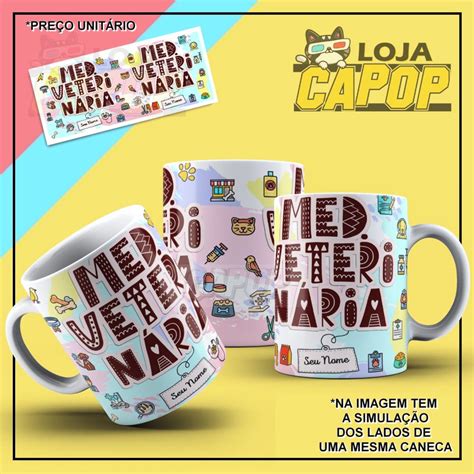 Caneca Medicina Veterinária Cute Elo7 Produtos Especiais