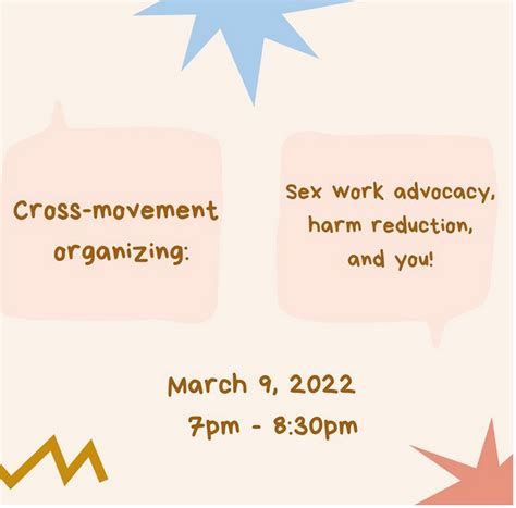 Cross Movement Organizing Sex Work Advocacy Harm Reduction You Workers Revolutionary