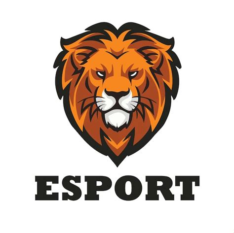 Premium Vector Vector Hand Drawn Lion Esport Logo