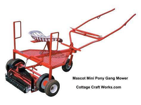 Pony-Miniatures Sized Horse Drawn Reel Gang Mower Cart