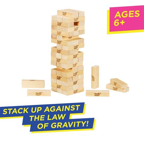 Classic Jenga Game With Genuine Hardwood Blocks Jenga Brand Stacking