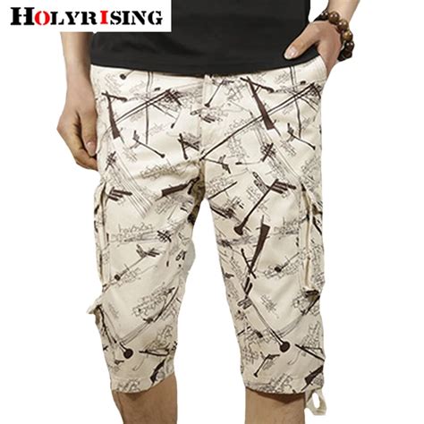 Holyrising, летние шорты, хлопковые, мужские, свободные, мужские ...