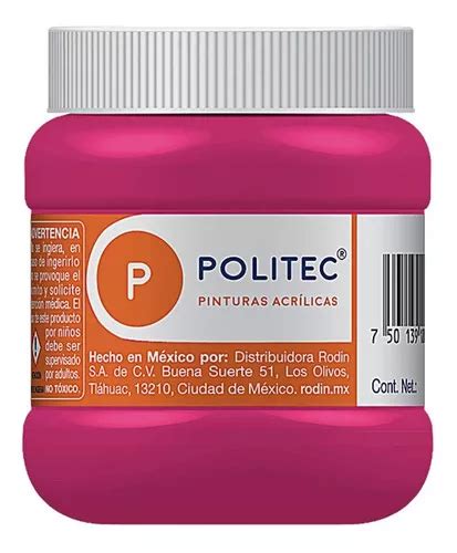 Pintura Acrilica Politec 250 Ml Acrilico Colores A Escoger Color