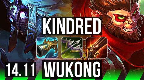 KINDRED Vs WUKONG JGL 8k Comeback 72 Winrate 54k DMG Legendary