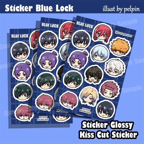 Sticker Anime Bluelock Bachira Isagi Chigiri Nagi Reo Rin Kunigami