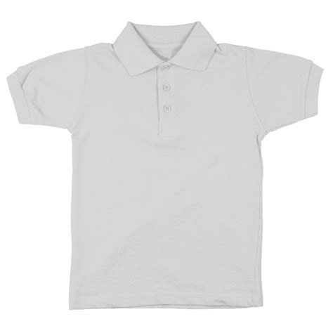 Short Sleeve Pique Polo Shirt Boys White Kids For Less