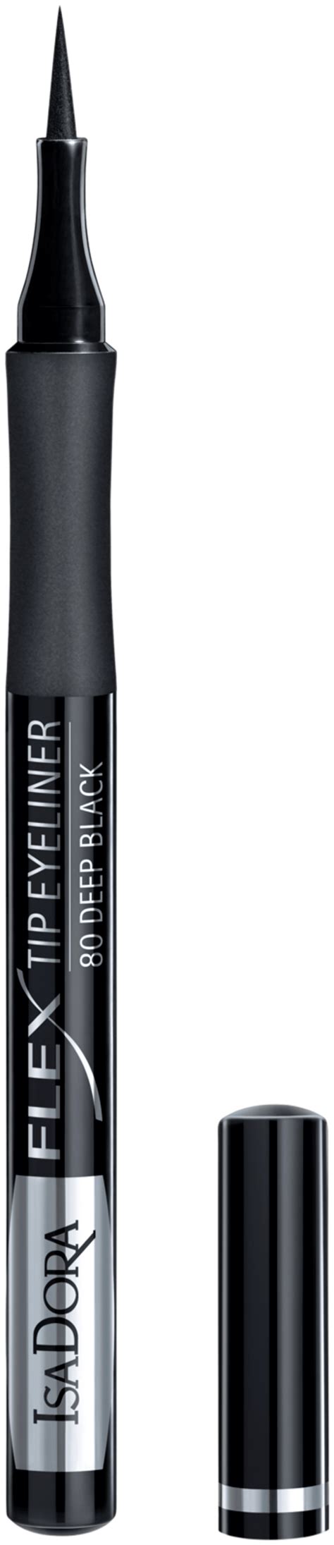 IsaDora Flex Tip Eyeliner silmänrajaustussi 80 Deep Black 1 ml Prisma