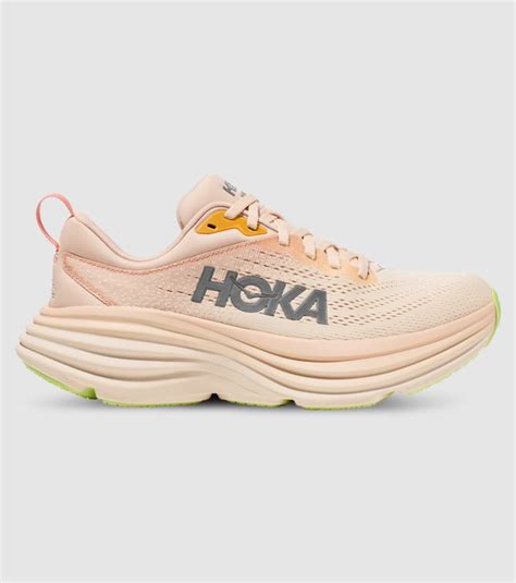 Hoka Bondi 8 D Wide Womens Cream Vanilla The Athletes Foot