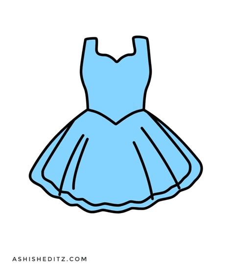 How To Draw Simple Dresses