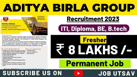 Aditya Birla Group Recruitment 2023 Fresher Letest Job Aditya