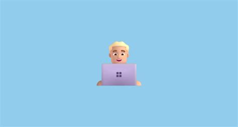 Man Technologist Medium Light Skin Tone Emoji On Microsoft Teams