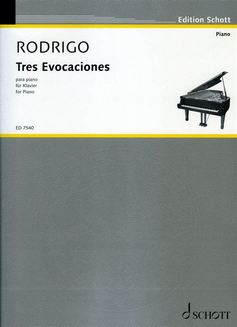 Tres Evocaciones Joaqu N Rodrigo Tienda Online Comprar Partituras