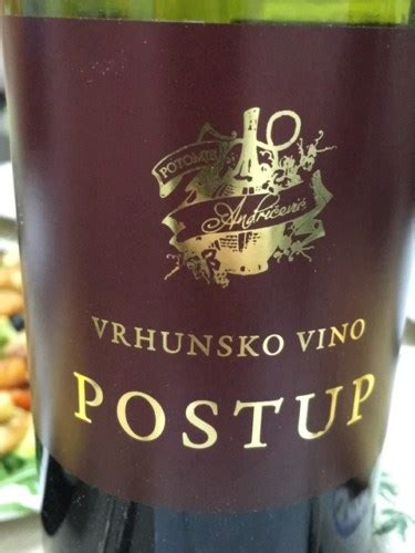 2019 Vinarija Vrhunsko Postup Vivino US