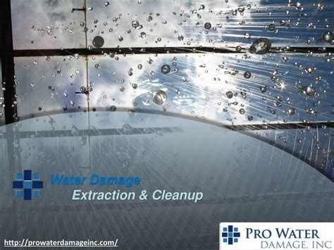 PPT Water Damage Extraction Cleanup PowerPoint Presentation Free