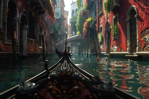 Premium Photo A Romantic Gondola Ride Through Venetian Canals Oc