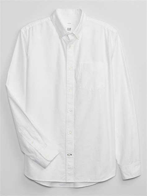 Oxford Shirt In Standard Fit Gap Factory