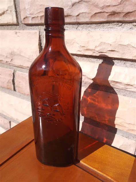 Vintage Brown Whisky Bottle Ancient Age Whiskey Etsy