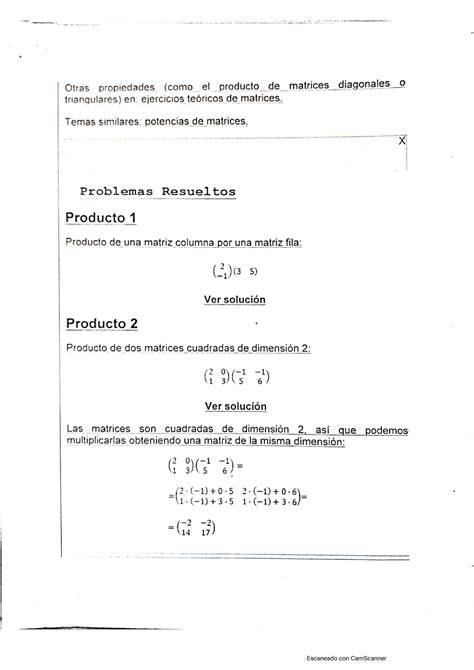 Mm Ejercicios Miscelaneos Vectores Y Matrices Studocu