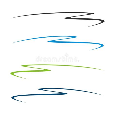 Water Swoosh Logo Template Illustration Design Vector Eps 10 Stock