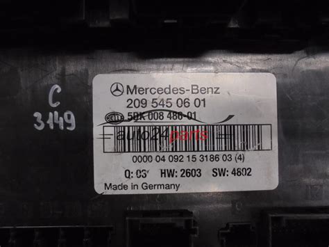 Les Pi Ces Automobiles Confort Module Sam Mercedes Benz