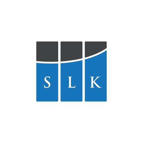 Diseño De Logotipo De Letra Slk Sobre Fondo Blanco Concepto De