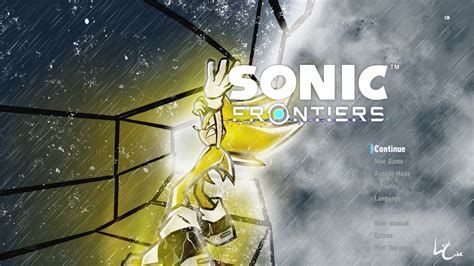 Super Sonic Main Menu Art Sonic Frontiers Mods