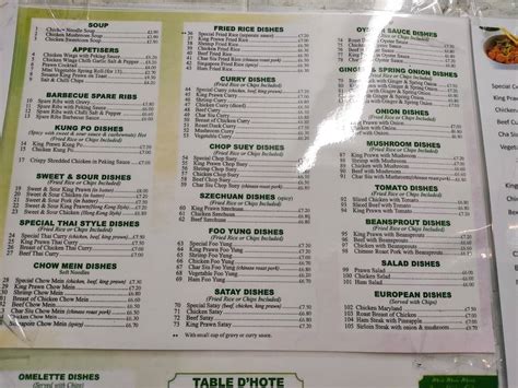 Menu At Curry House Restaurant Glasgow 952 Tollcross Rd