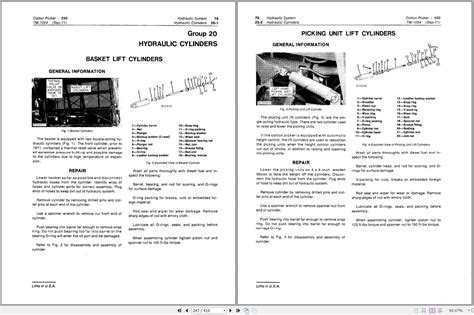 John Deere Cotton Picker 699 Technical Manual TM1054