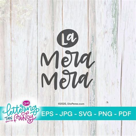 La Mera Mera Latina Svg La Jefa Spanish Svg For Cricut Commercial