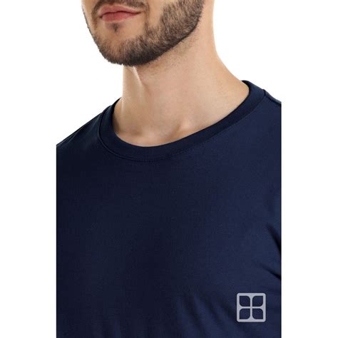 Playera Cuello Redondo Manga Larga Para Hombre Marino