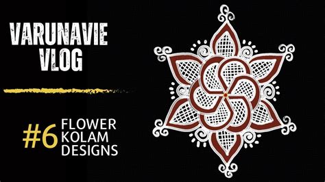 South Indian Traditional Flower Kolam Padi Kolam Margazhi Madham