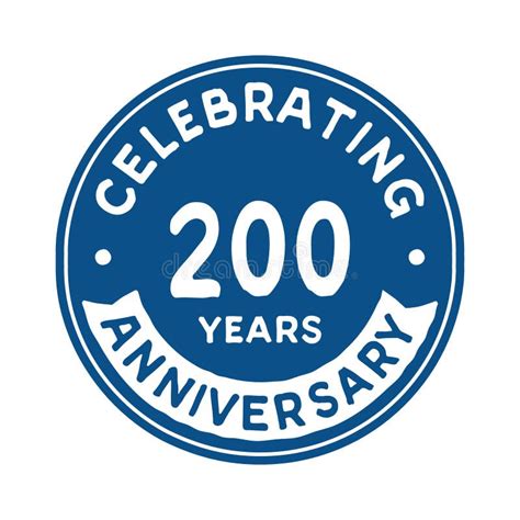 200th Anniversary Design Template 200 Years Logo 200 Years Vector And