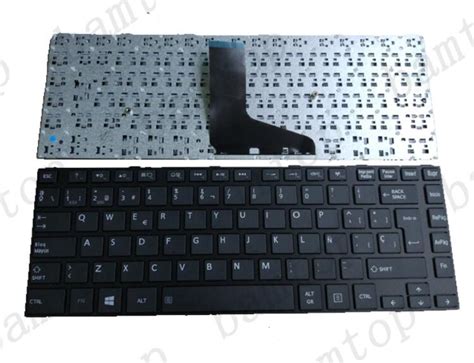 Toshiba L Sp Spanish Keyboard Black Color With Frame