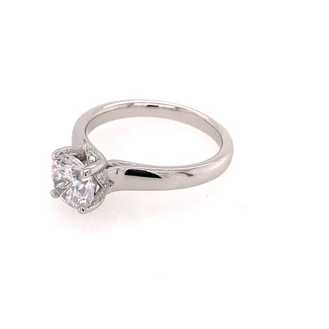 Platinum Solitaire Engagement Ring - Simmons Fine Jewelry