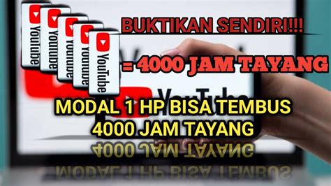 Cara Cepat Mendapatkan Jam Tayang Youtube Youtube