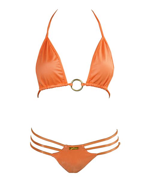 Neon Orange Vixen Brazilian Bikini Bottom Water Vixen Swim