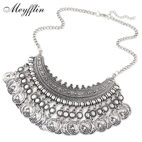 Vintage Maxi Necklace Bohemian Statement Necklaces Pendants For Women