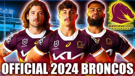 Official Brisbane Broncos Full Squad Nrl Youtube